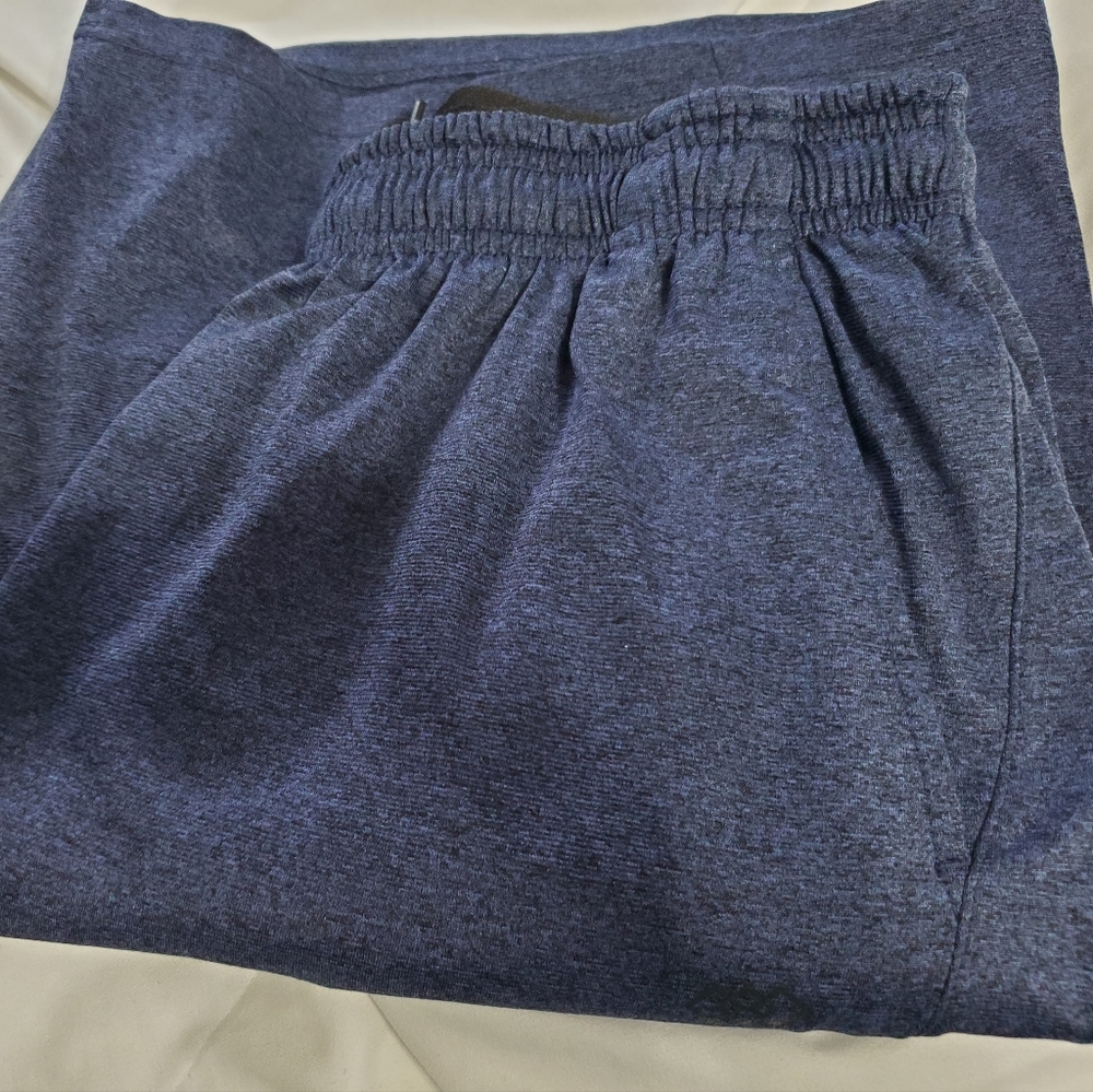 Leg3Nd Men's Blue Athletic Shorts With Pockets, Size: M - Picture 2 of 6
